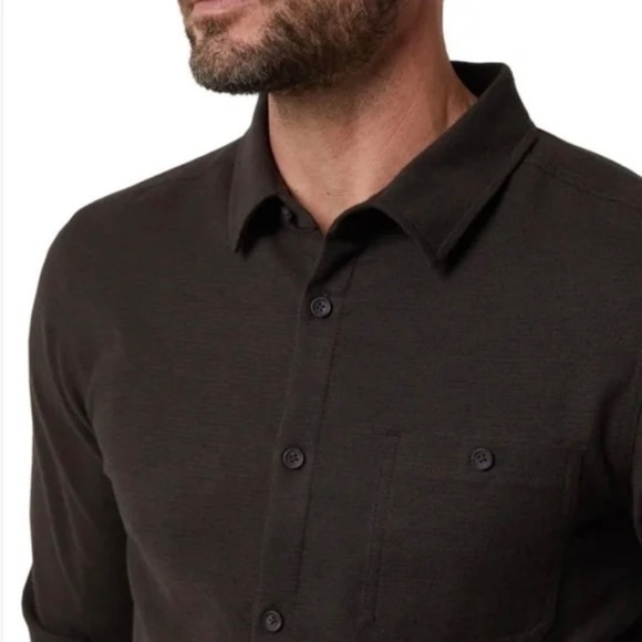 32 Degrees Men's Long Sleeve Button-Up Shirt, Brown, Large NWT - Picture 4 of 16
